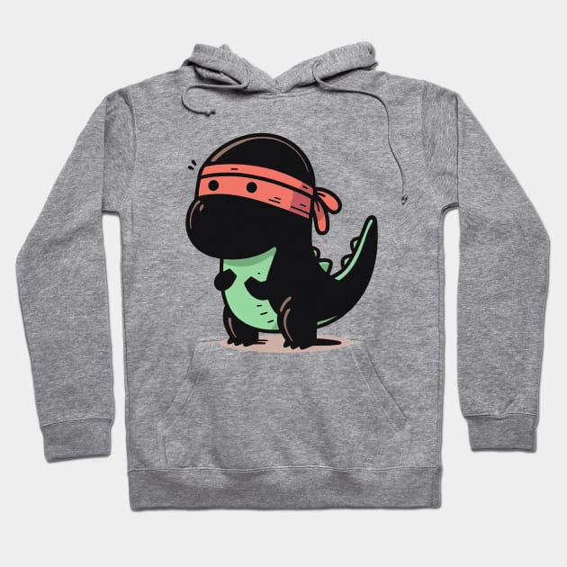 Ninja T-Rex Hoodie by Sketchy